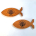 焚而不燬魚形原木磁貼